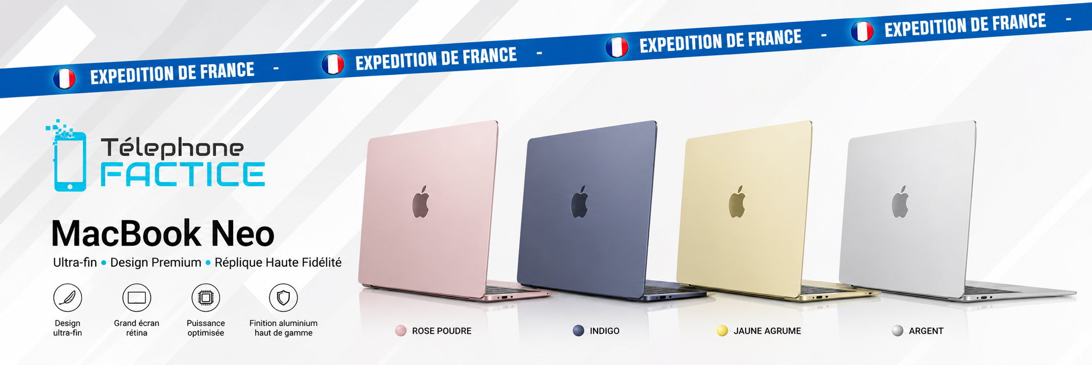 macbook néo factice 